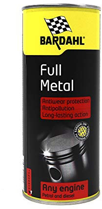 Aditivo de Aceite para Motor Diésel y Gasolina - Sella Microfugas por Desgaste - Full Metal - 400 ml - Lubrica, Protege y Ayuda a Evitar la Fricción del Motor - Bardahl