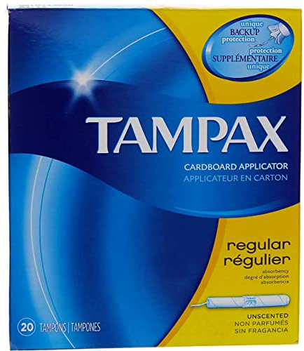Tampax Tampons with Flushable Cardboard Applicator - Regular - 20 ct