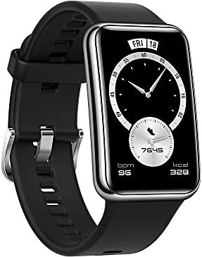 Huawei Watch FIT Elegant Edition, Smartwatch mit Metallgehäuse, 4,64 cm (1,64 Zoll) AMOLED Display bis zu 10 Tage Akku, SpO2, 96 Trainingsmodi, integriertes GPS, 5 ATM, Schwarz (10331367)