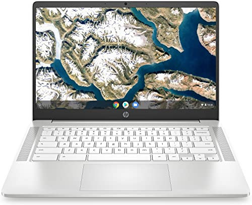 HP Chromebook 14 Laptop PC 14a-nd0001sa, AMD 3015Ce, 4GB RAM, 64GB SSD, HD, White