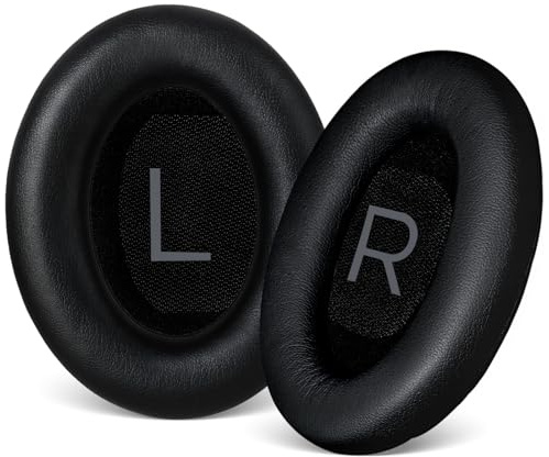 Premium Replacement Ear-Pads Ear-Cushions for Bose QuietComfort QC 45 35 35-ii, Replacement Cover Parts for QC-45 QC-35 QC-35ii Headphones (Black)