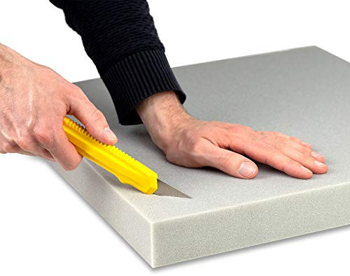 SEEBAUER living Schaumstoff Zuschnitt nach Maß MEDIUM RG 35/40 (Mittelfest) Höhe 10 cm - Schaumstoffplatte Sitzpolster Schaumstoff Zuschnitt