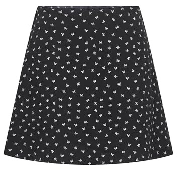 ONLY Jean Skort Onlnova Life Vis-Falda pantalón de Mezclilla, Negro, XL para Mujer