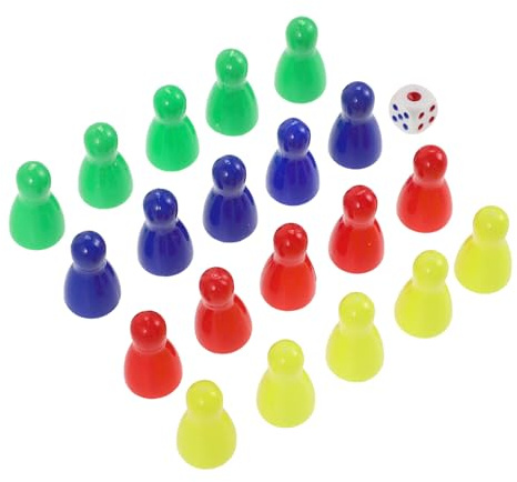 JOINPAYA 20 Piezas de Plástico para Juego de Mesa, Accesorios Ligeros y Portátiles para Tablero de Ajedrez, Ideales para Recepciones de Boda