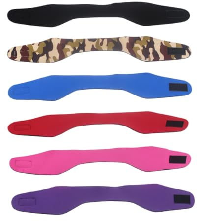 BESPORTBLE Fascia Da Nuoto in Neoprene 6 Pezzi Fasce Sportive Traspiranti Per Donna e Uomo Per Fitness, Yoga, Corsa e Sport All’aria Aperta, Taglia Grande Protezione Orecchie