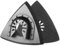 PMIQSA Multitool Zubehör 80mm，Deltaschleifer Professional Multitool Schleifaufsatz für Schleifen in Ecken, Zubehör Multifunktionswerkzeug