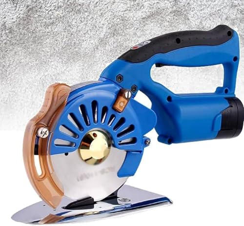 Taglierina elettrica rotativa per tessuti con velocità regolabile, batteria da 2500 mAh, ideale per tagliare tessuti, seta, pelle, lana e moquette