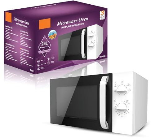 Horno Microondas De 23 L Con Plato Giratorio, Tecnología Lightwave Y Puerta Transparente. Ideal For El Hogar Y La Oficina. Calentamiento Rápido.