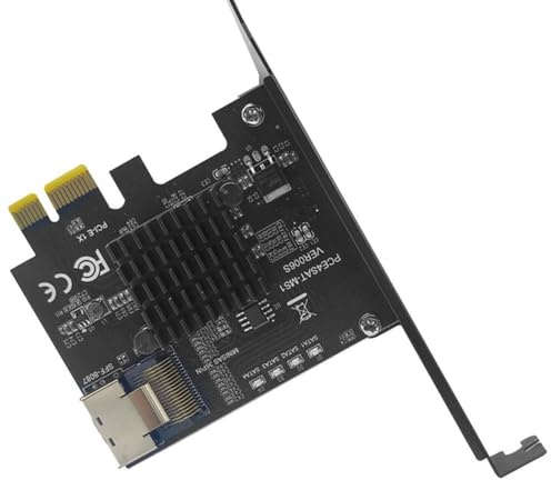 Qusedwey Tarjeta de ExpansióN PCIe a SFF-8087 SATA3.0 Mini-SAS/Disco Duro 9215 Tarjeta Adaptadora 36PIN