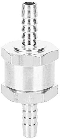 Brrnoo Válvula de Control, Plata de 6 Mm de de Aluminio sin Retorno Válvula de Control de de Gasolina para Carburadores y Sistemas de de Baja Presión