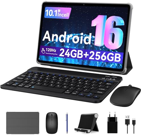 2026 Dernier Modèle Tablette avec Stylet, 10 Pouces Android 16 Tablet