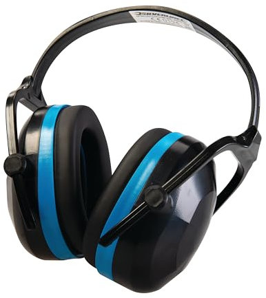 Silverline Folding Ear Defenders – SNR 30dB Hearing Protection, Noise Reduction Ear Muffs for Work, Construction & DIY (633816)