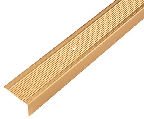 Alberts 484019 Treppenkanten-Schutzprofil | Aluminium, goldfarbig eloxiert | 1000 x 45 x 23 mm