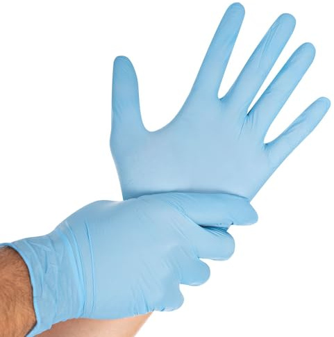 franz mensch 2702 SAFE LIGHT Lot de 90 gants en nitrile Bleu Taille XXL