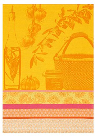 Le Jacquard Français 20873 Geschirrtuch Saveurs de Provence Citron 60x80 cm, Baumwolle