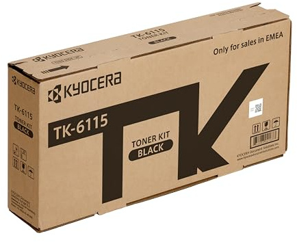 Kyocera TK-6115 Schwarz. Original Toner-Kartusche 1T02TVBNL0. Kompatibel für M4125idn, M4125idn / KL3, M4132idn und M4132idn / KL3