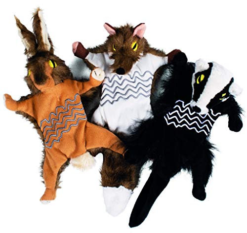 Pet Brands Quietschendes Hundespielzeug-Set, kein Füllen von Waldschreiten, Hundespielzeug, Dachs, klein