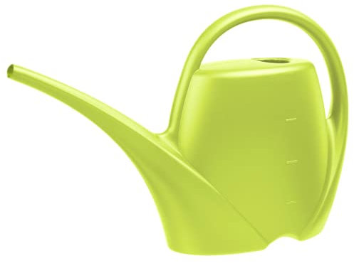Annaffiatoio Piccolo per Piante 1,7 L - Innaffiatoio Spring Becco Lungo in Plastica - per Interni, Verde