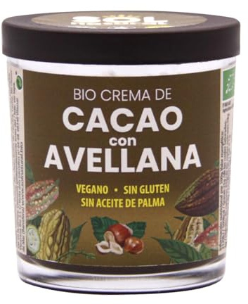 Crema de cacao con avellanas bio 200g Sol natural