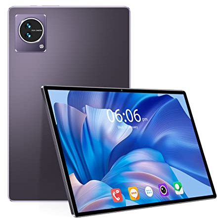 Dpofirs Ordinateur Tablette 10,1 Pouces, pour Tablette Android 11, 8 Go 128 Go, Appareils Photo 8 MP 16 MP, Processeur Octa Core, Double Emplacement pour Carte SIM, écran IPS 1920 X (Violet)