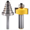 Bestgle 1/2 Shank Rabbet Router Bits with 6 Bearings Set for Woodworking Milling Slotting Cutter Multiple Depths 1/8, 1/4, 5/16, 3/8, 7/16, 1/2