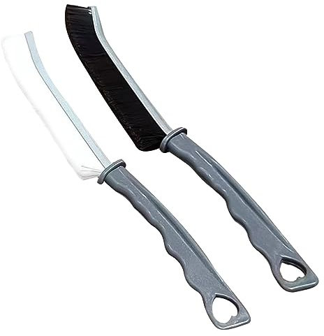 Amesor 2 Pièces Nettoyage des Interstices, Brosse À Joints Carrelage, Nettoyage pour Rainure Fenetre, Idéale pour Groove Gap Et té dans Crevasses, Brosse Multifonctionnelle