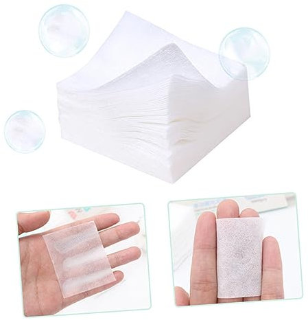 FOMIYES 1000stücke Dünne Kosmetik-wattepads Aus Natürlicher Baumwolle Sanfte Makeup-entferner Pads in Praktischer Transparenter Plastikbox Atmungsaktiv Wiederverwendbar Für Nagellackentfer