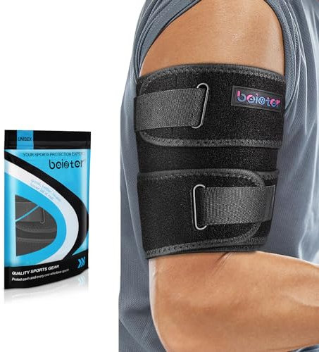 beister Oberarmstütze (Einzeln), Bizeps & Trizeps Kompressionsbandage für Männer & Frauen