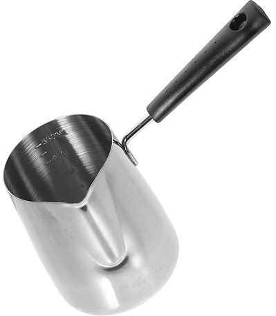IMIKEYA Tasse À Latte Art En Acier Inoxydable - Pichet En Métal Pour Machine À Expresso Pichet À Mousse Avec Poignée Ergonomique