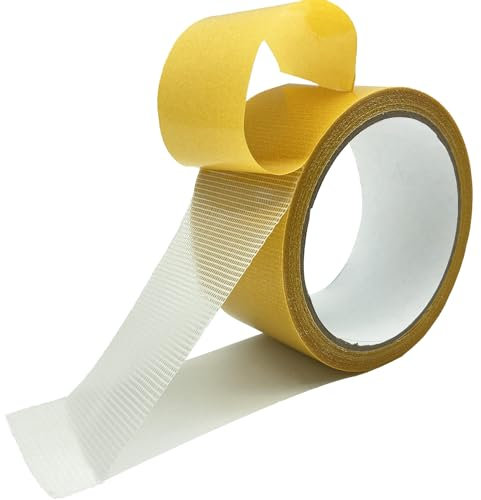 KAIHENG Nastro biadesivo multiuso, nastro adesivo trasparente ad alte prestazioni, nastro biadesivo per vestiti, tappeti, poster (5cm × 9m)