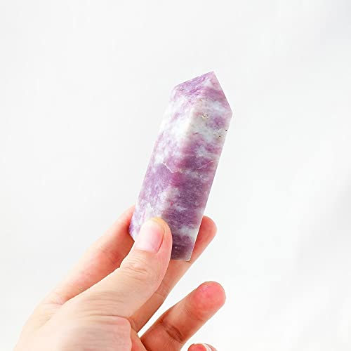 Tourmaline en fleur de prunier en cristal naturel, colonne tétraédrique, travail manuel, tour de sculpture, gemme rose, décoration de la maison, 1 pièce collecte à domicile ( Color : Plum Tourmaline ,