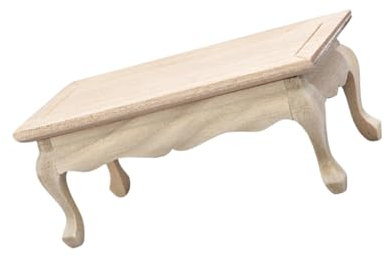 Vaguelly Kleiner Tisch Leeres Möbelmodell Simulation Teetisch Modell Mini Möbel Ornament Holz Teetisch Miniatur Tisch Mini Modell Zubehör Teetisch Mini Teetisch