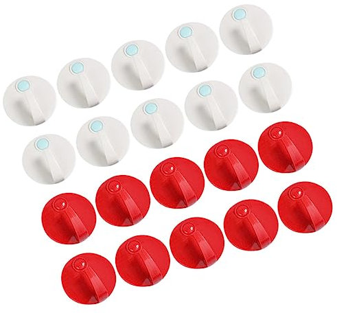 Handtuchstange20 Stück Haken ohne Stanzen, Deckenhaken, Handtuchhaken, einzelner Kleiderhaken, Türhaken, Hakenleiste, Bilderaufhänger, Saugnapfhaken, stanzfreie Haken zum Aufhängen, Keine Sp