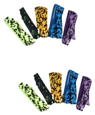 BESPORTBLE 2sets Schweißband Badminton Schläger Grip-overgrip Angelrute Grip Schweiß-Absorption Gürtel 5 Stücke * 2