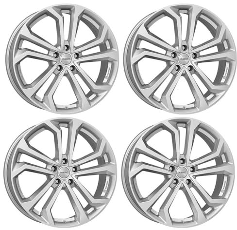 4x Dezent Felgen Alufelgen TA silver 7.5Jx18 ET45 5x108 kompatibel mit Volvo C30 C70 S40 S60 S80 V40 V50 V60 V70 XC 60 XC 70 S60 S90 V90
