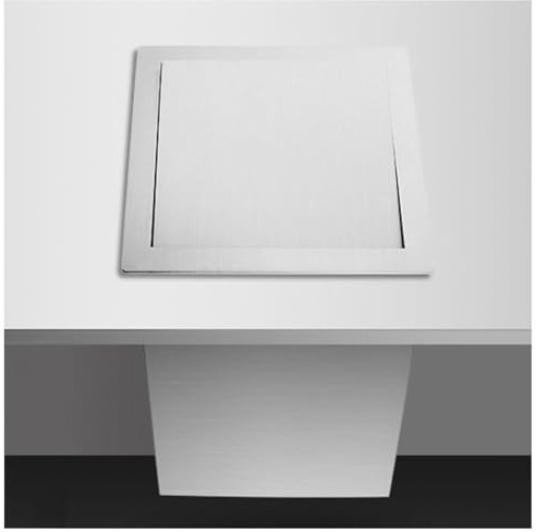 ZHONGXIN.HUIYIN Pattumiera da Incasso per Armadietto da Cucina, Pattumiera Incorporata da Controsoffitto Pattumiera per Riciclaggio in Acciaio Inossidabile, per Cucina Bagno Ufficio