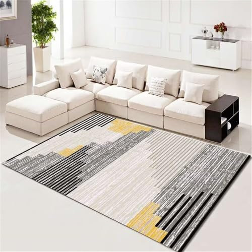 RUGMRZ Flokati Teppich Sofa, Schlafzimmer, Wohnzimmer Dekoration, rutschfest, Schmutzabweisend, Waschbar Teppich Antirutschmatte Grau Kuschelteppich Kinderzimmer Teppich Küche Waschbar Flokati Teppic