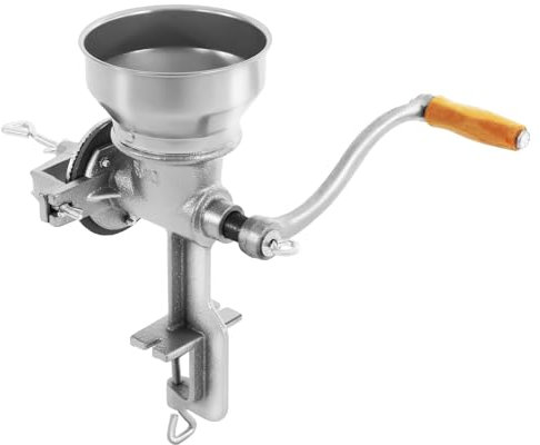 HarBin-Star - Molinillo de cereales manual, amoladora manual de hierro fundido, molinillo de café manual para nueces, café, cereales, semillas, especias