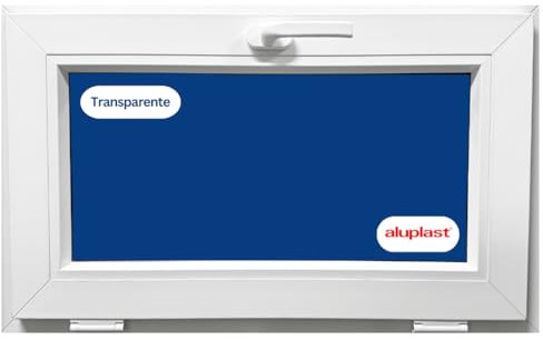 Ventana PVC Reforzada 800x500 Blanca | Oscilante | Cristal Climalit Transparente | Perfil Aluplast | Entrega 24/48h