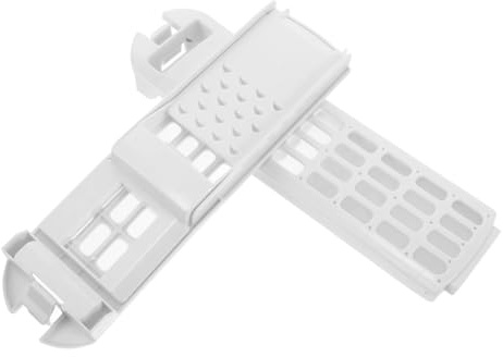Boîte de Filtre en Plastique Blanc pour Machine à Laver 2 Pièces | Filtration Haute Efficacité, Réutilisable, Installation Facile, Paquet en Maille pour Machine et Tuyau
