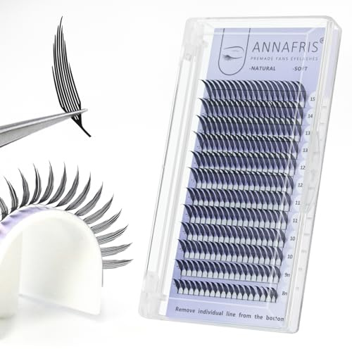 ANNAFRIS Comic Spire Wimpern Extensions Manga Anime Künstliche Wimpern Volumen Vorgefertigte Wimpernverlängerung(Spire,0.07D,8-15mm)