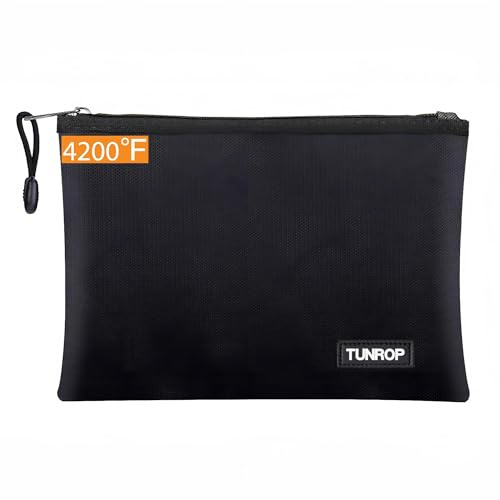 TUNROP Feuerfeste Wasserdicht Dokumententasche, 36x26cm