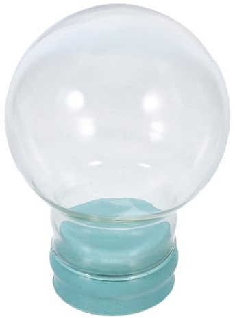 PRETYZOOM Bola de Nieve Rellenable de Vidrio Transparente para Manualidades DIY Bola de Nieve Reutilizable para Decoración Navideña Hogar Oficina y Tienda