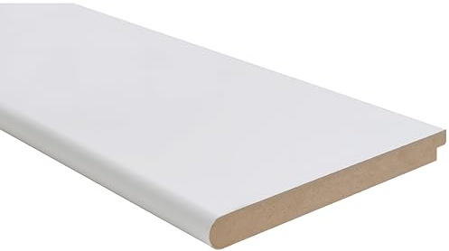 MDF Window Board Bullnose White - Interior Window Sill (25 x 219 x 2100mm)