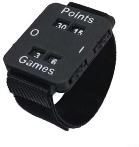 Startbuymore Bracelet mécanique pour tennis, padel, badminton, volley-ball avec bande ergonomique et réinitialisation rapide (Noir)