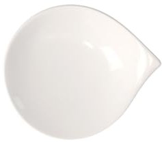 Villeroy & Boch Flow Assiette à Pain, 20 x 17 cm, Porcelaine Premium, Blanc