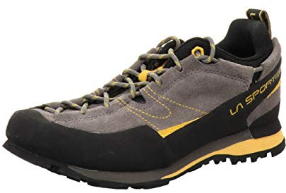 La Sportiva Boulder X Grey/Yellow, Vandringskor Unisex Vuxen, Flerfärgad grå gul 000, 41.5 EU