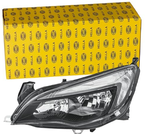 HELLA 1EG 010 011-371 Halogen Scheinwerfer - Opel Astra J (P10) - schwarz | Kompatibel mit: OPEL ASTRA J, ASTRA J Caravan