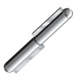 Bisagra de soldadura inoxidable AISI 304 perno fijo - 100 mm