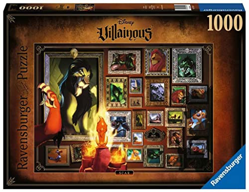 Ravensburger Puzzle 16524 - Scar - 1000 Teile Disney Villainous Puzzle für Erwachsene und Kinder ab 14 Jahren